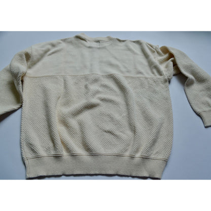 Lee 100% Cotton Russelectric Vintage 90s Sweater Cream Logo XL