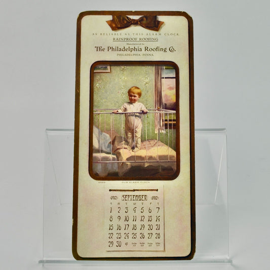 1912 Advertising Calendar September The Philadelphia Roofing Co.