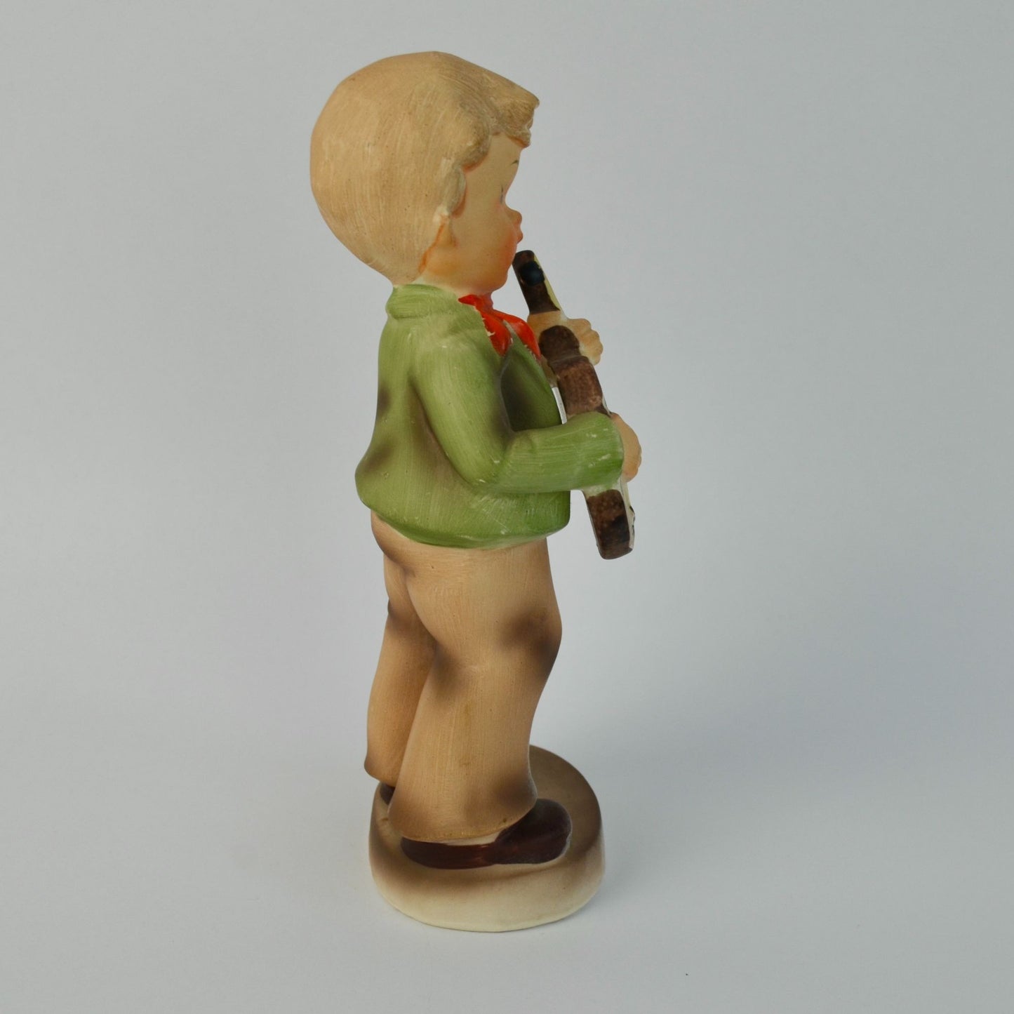 Enesco Japan Boy Playing Guitar Singing 8.5"