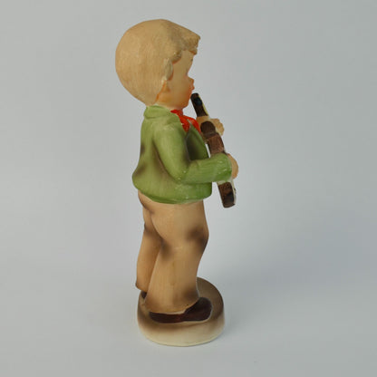 Enesco Japan Boy Playing Guitar Singing 8.5"