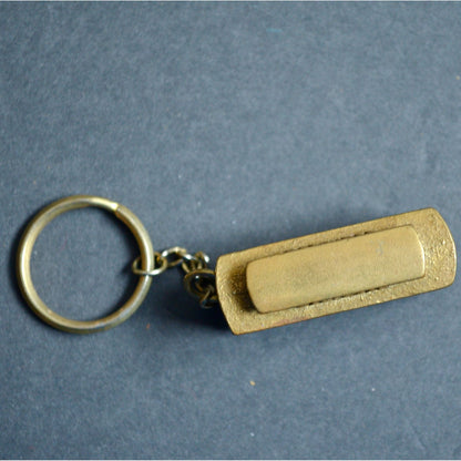 Vintage Brass Cable Car San Francisco Keychain