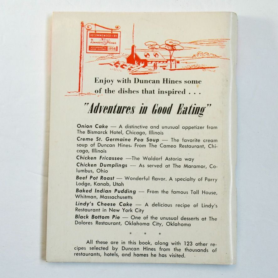 Duncan Hines Favorite Recipes Vintage Book