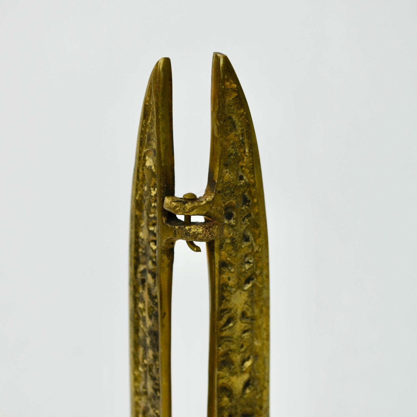 Vintage Solid Brass Folding Easel Display Stand 8"