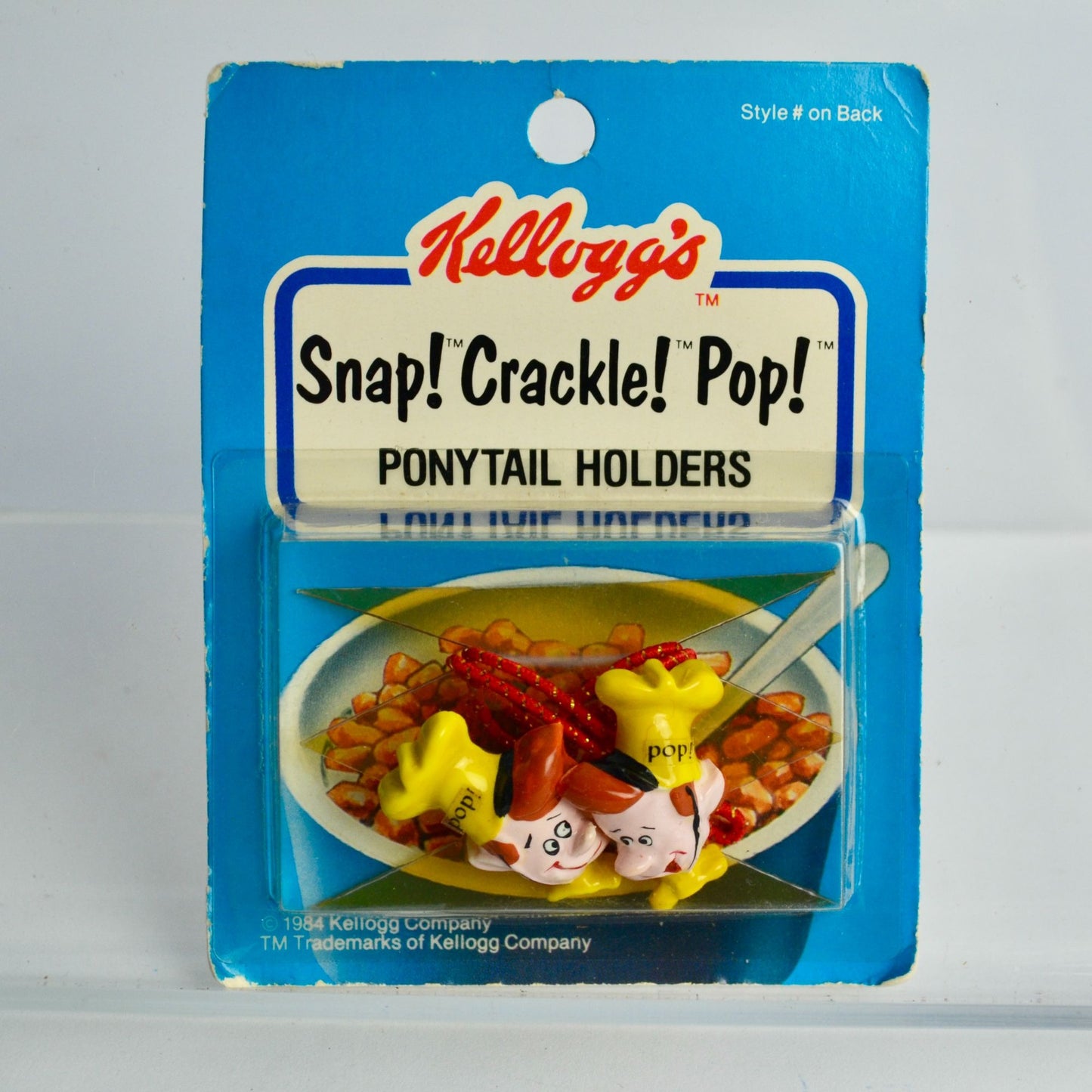 Kellogg's Snap Crackle Pop Ponytail Holders Vintage New NOS