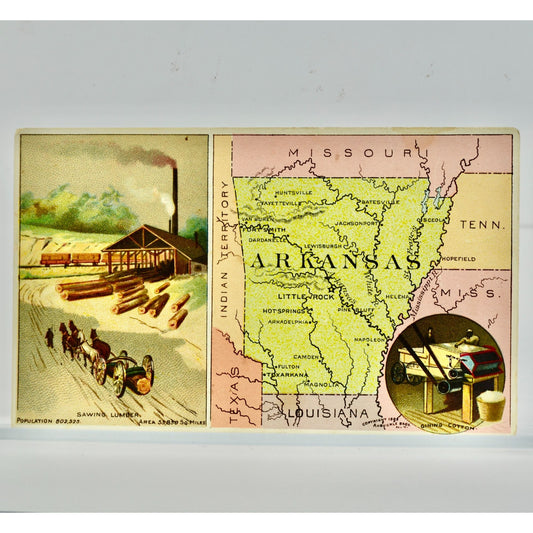 Arbuckles' Ariosa Coffee Indiana Victorian Trading Trade Card