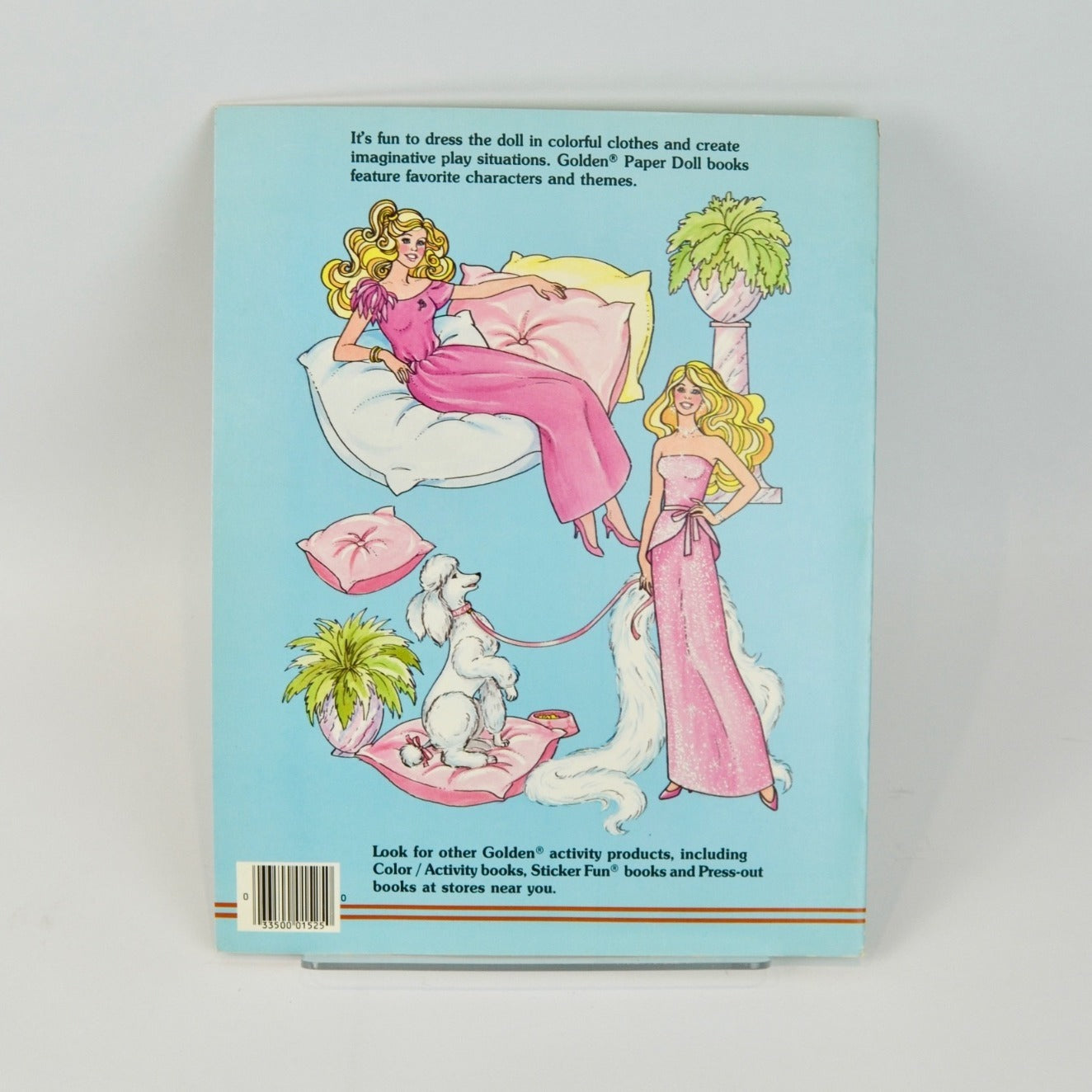 Golden Barbie Peaches 'n Cream Paper Doll UNCUT 1985