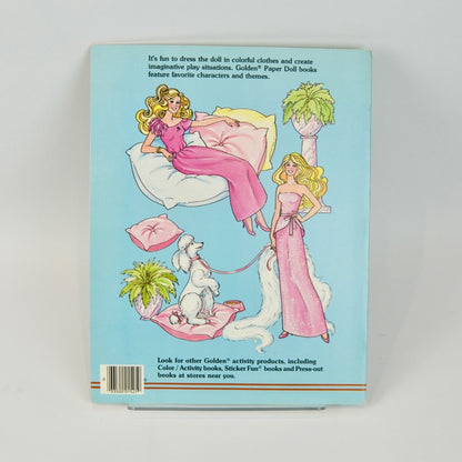 Golden Barbie Peaches 'n Cream Paper Doll UNCUT 1985