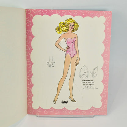 Golden Barbie Peaches 'n Cream Paper Doll UNCUT 1985