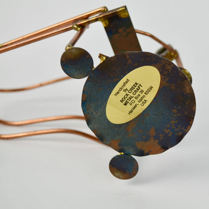 Handcrafted Rock Creek Metal Craft Folk Art Grand Piano Sculpture Musician