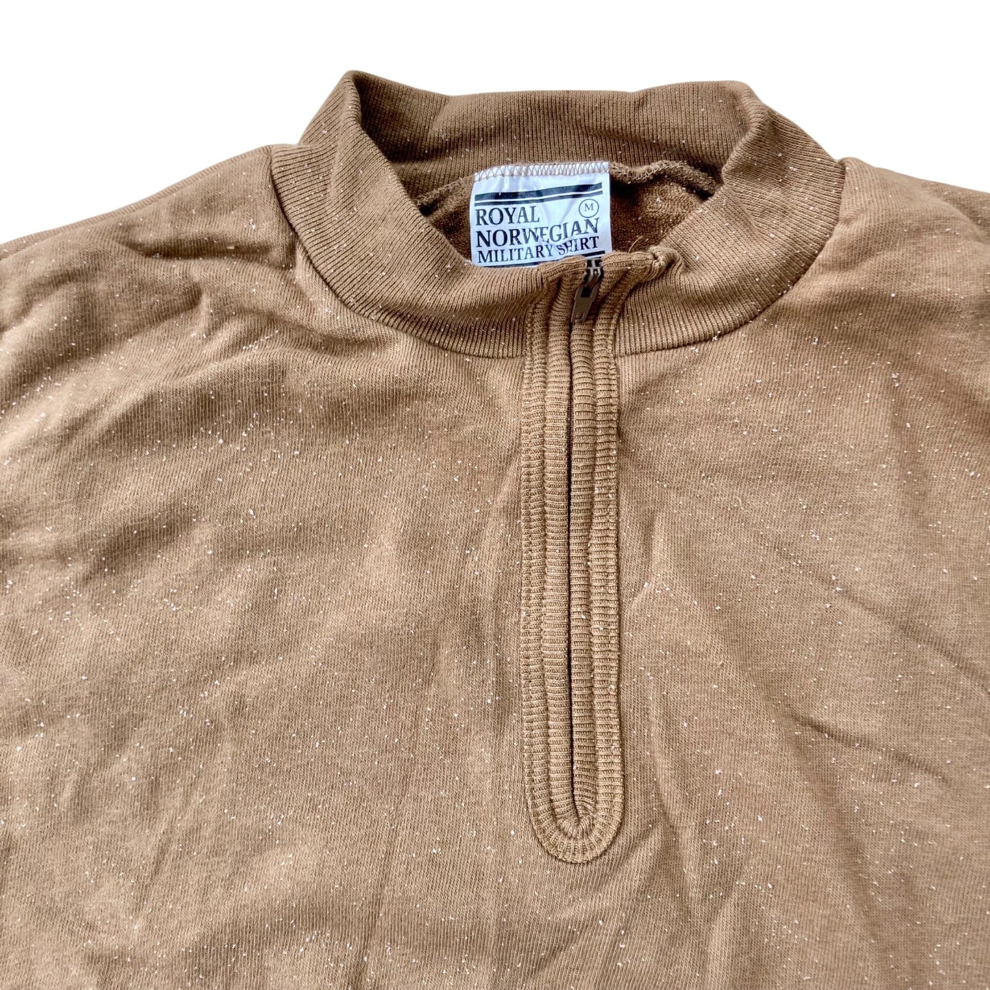 Lot 2 Royal Norwegian Military Shirts Brown Cotton Thermal Size Medium