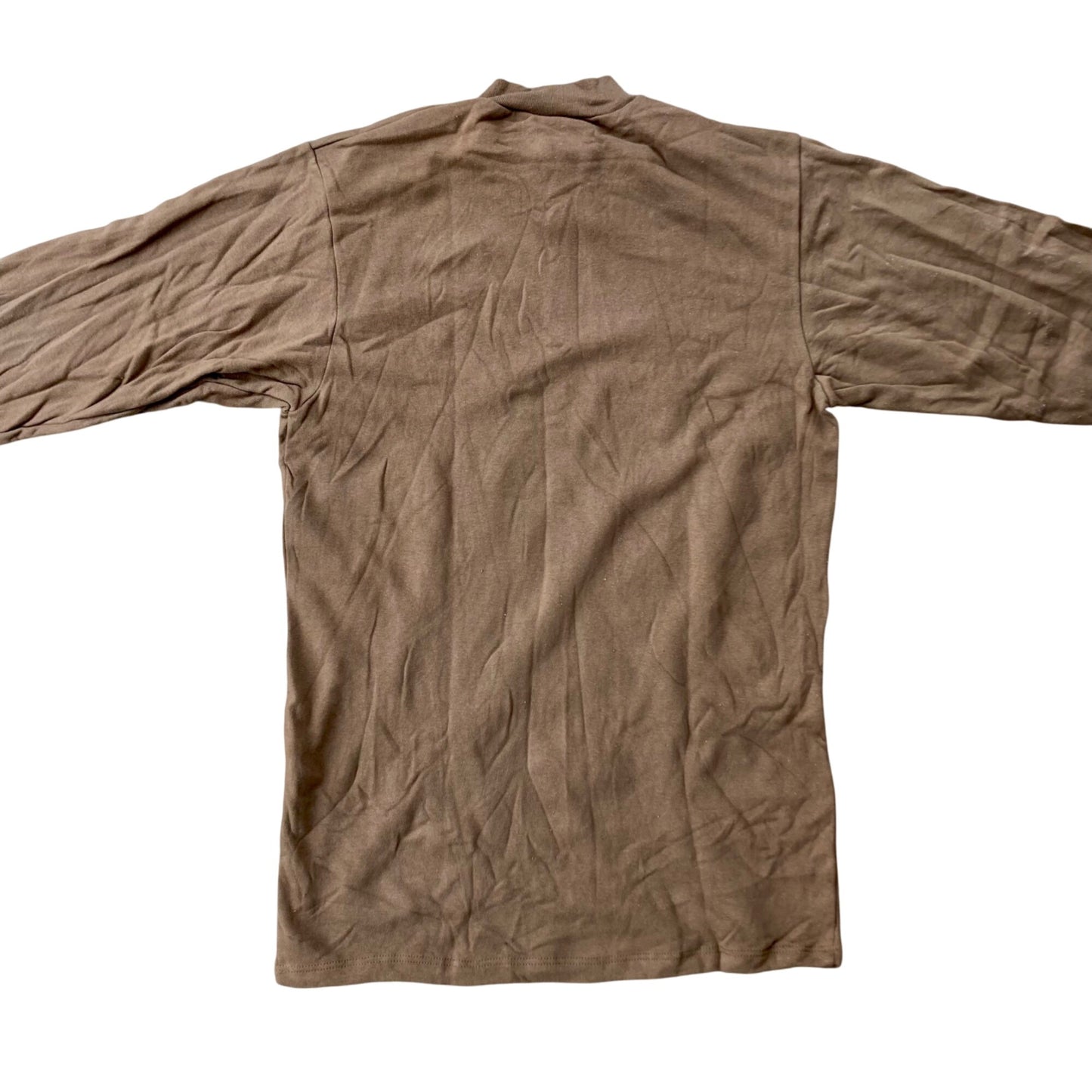Lot 2 Royal Norwegian Military Shirts Brown Cotton Thermal Size Medium