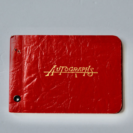 Vintage Autograph Book with fun surprise inside
