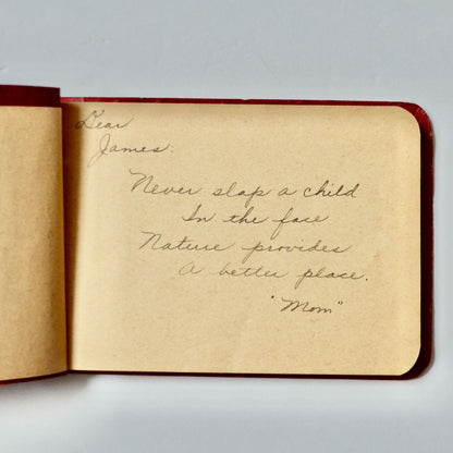 Vintage Autograph Book with fun surprise inside