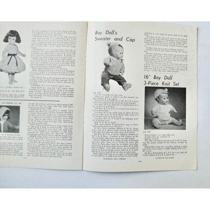 1963 Sue Peck Dolls Knitting and Crochet Book Vintage Volume 3