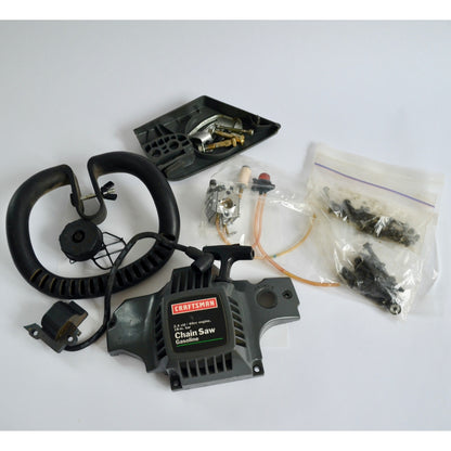 Craftsman Chainsaw 40cc PARTS LOT Recoil Carburetor Handle Fuel Lines Ignition