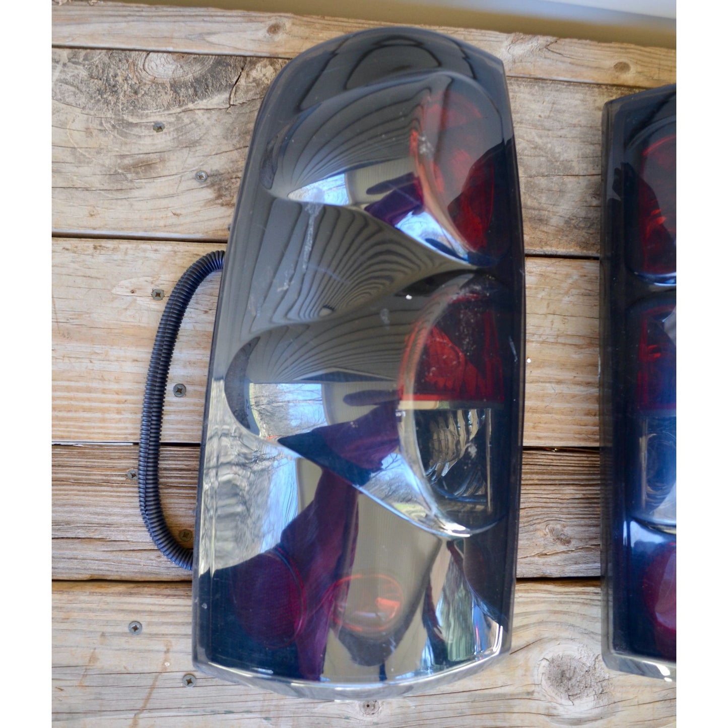 2004 Chevrolet Silverado Tail Lights Black Smoke Tinted Aftermarket Chevy 1500