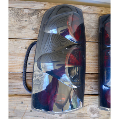2004 Chevrolet Silverado Tail Lights Black Smoke Tinted Aftermarket Chevy 1500