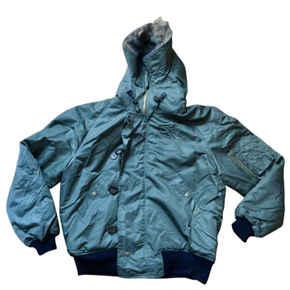 Jacket, Flyer's CWU-45/P Patton Size Large Military Parka Jacket Faux Fur Hood