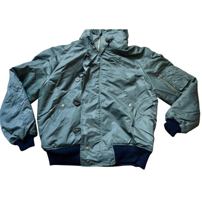 Jacket, Flyer's CWU-45/P Patton Size Large Military Parka Jacket Faux Fur Hood