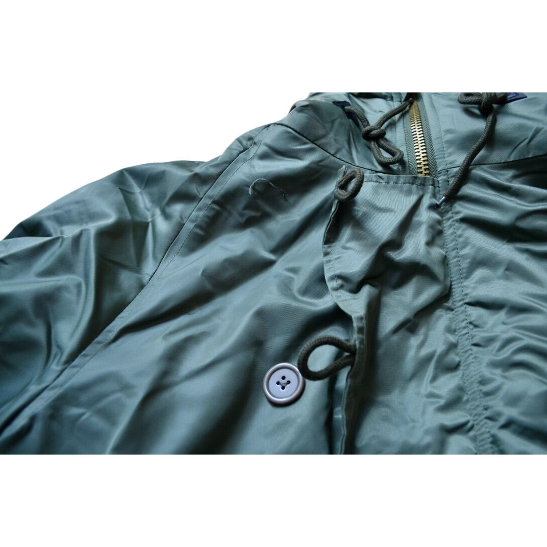 Jacket, Flyer's CWU-45/P Patton Size Large Military Parka Jacket Faux Fur Hood