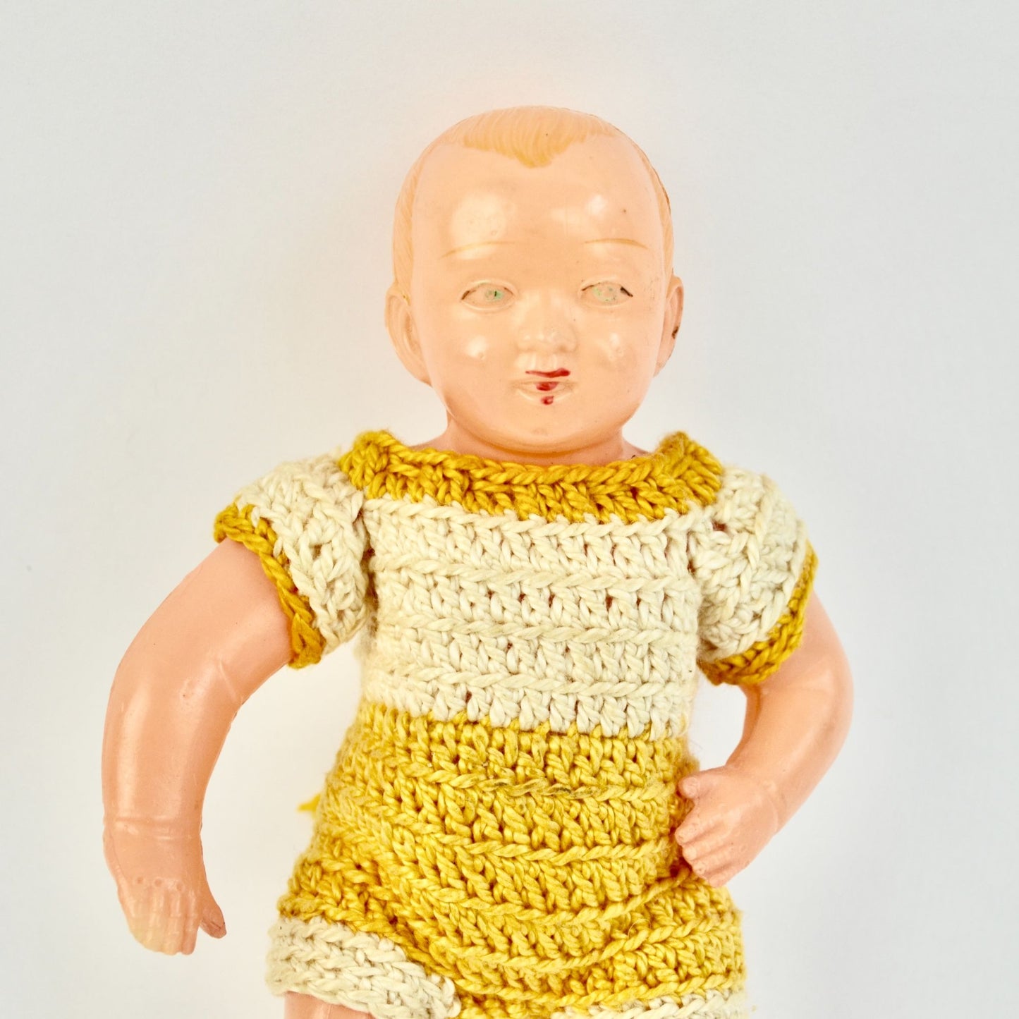 Antique L.W. & Co. Nippon Celluloid Doll Vintage Toy Jointed Arms & Legs