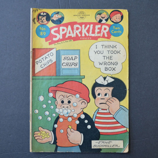 Sparkler Comics # 89 Sept Oct 1949 Vintage Nancy Sluggo Ernie Bushmiller