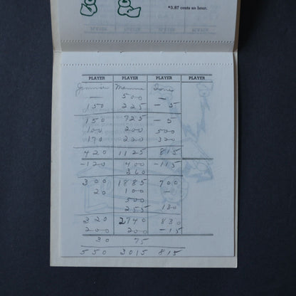 Reddy Kilowatt Colorado Bridge Score Book Used