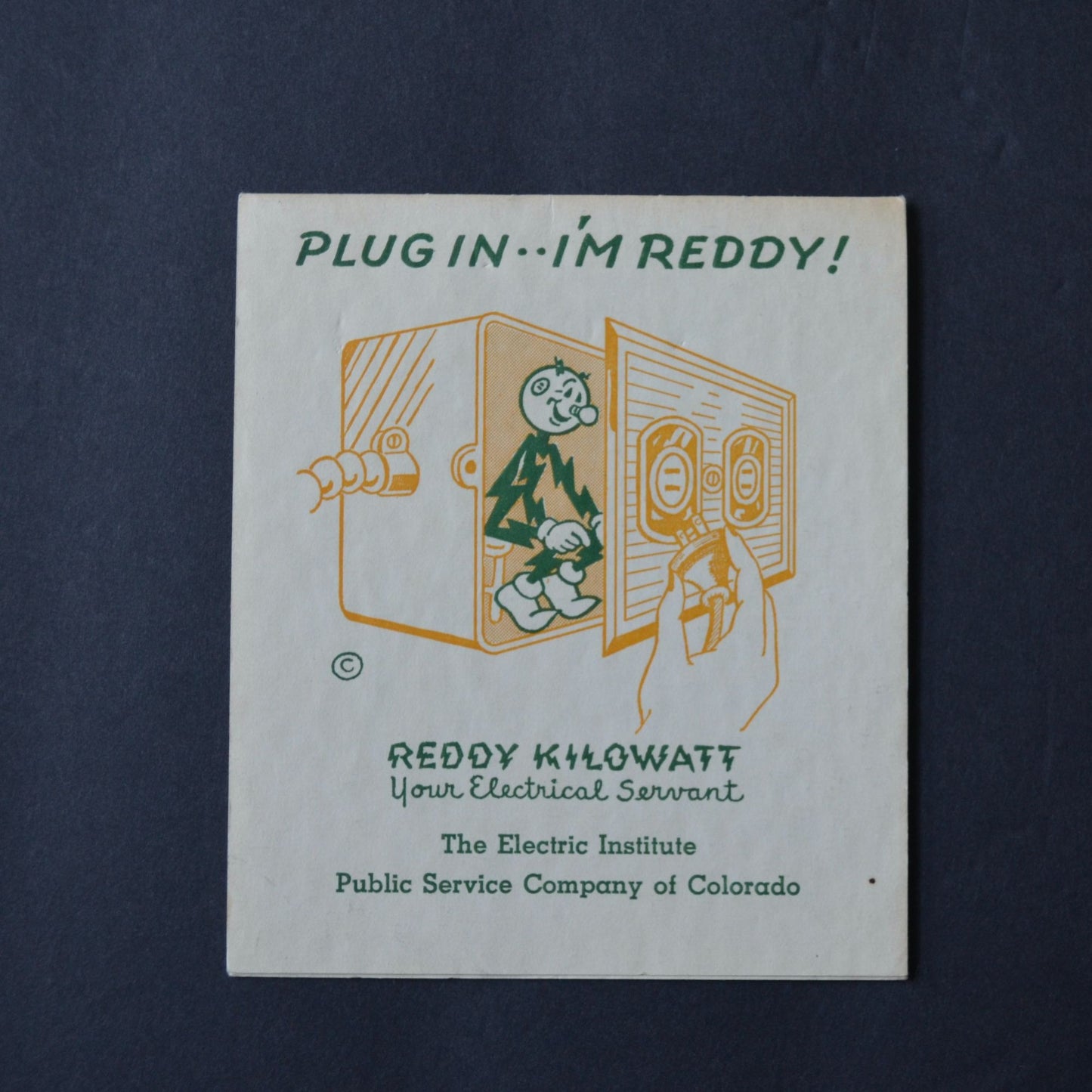 Reddy Kilowatt Colorado Bridge Score Book Used
