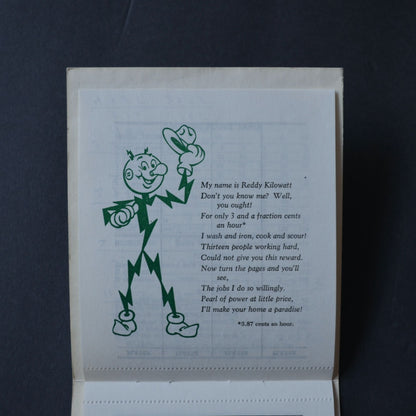 Reddy Kilowatt Colorado Bridge Score Book Used