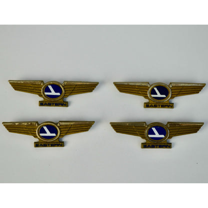 VINTAGE EASTERN Airlines Plastic Pin Back Kiddie Wings Badge Lot of 4