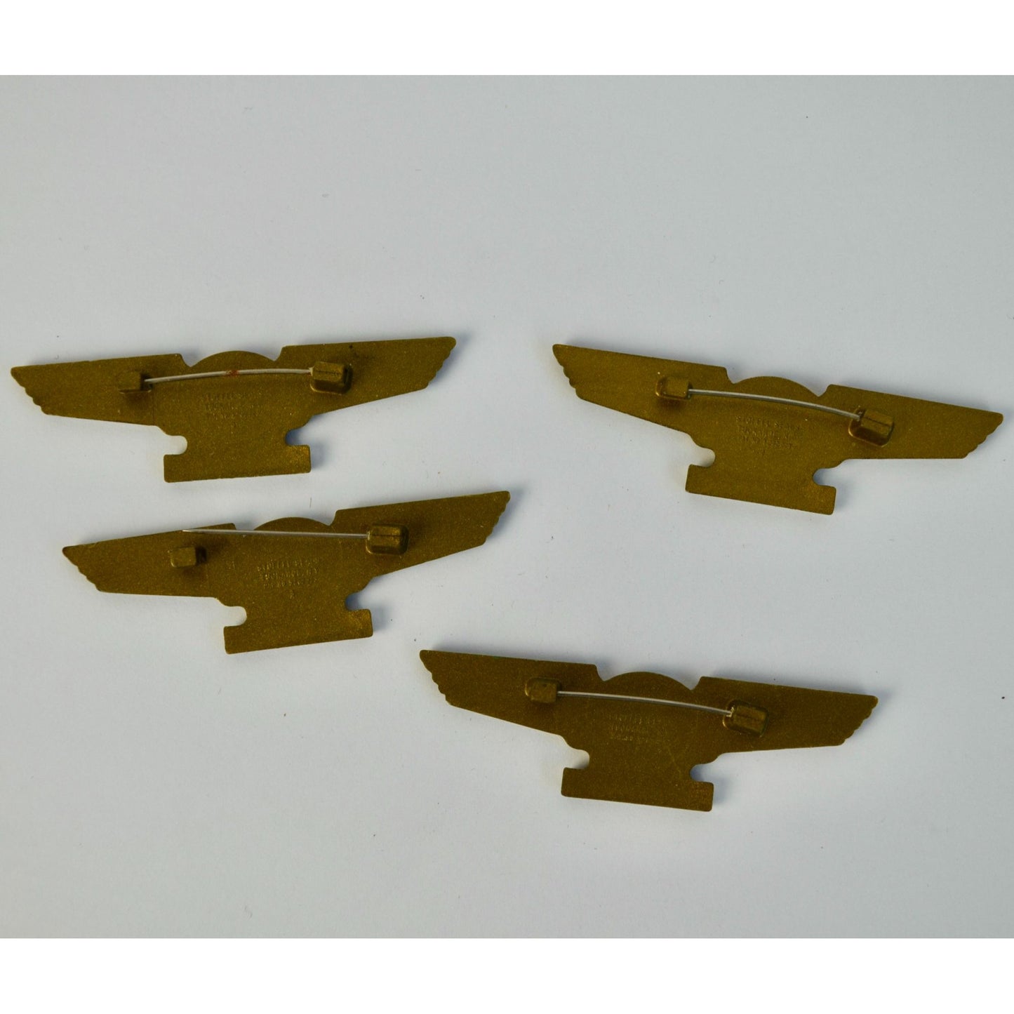 VINTAGE EASTERN Airlines Plastic Pin Back Kiddie Wings Badge Lot of 4