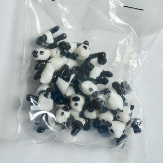 Vintage Panda Bears Plastic Lot