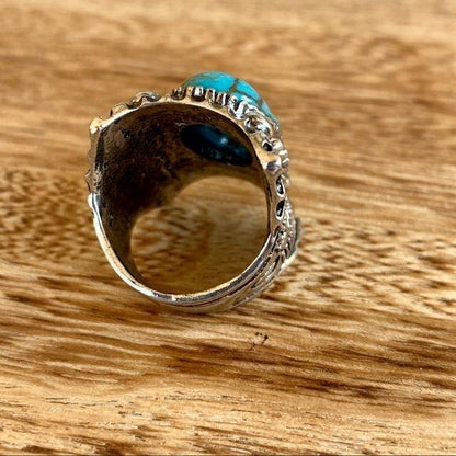 New Boho Silver Turquoise Ring