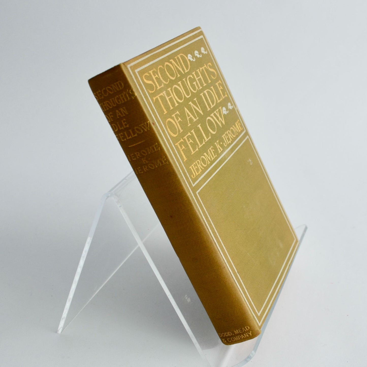 Second Thoughts of an Idle Fellow Jerome K 1899 Antique Book HC