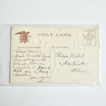 Antique Early 1900s A Merry Christmas Postcard