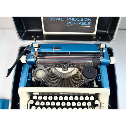Royal Custom III 3 Printer Precision Portable Typewriter in Case UNTESTED