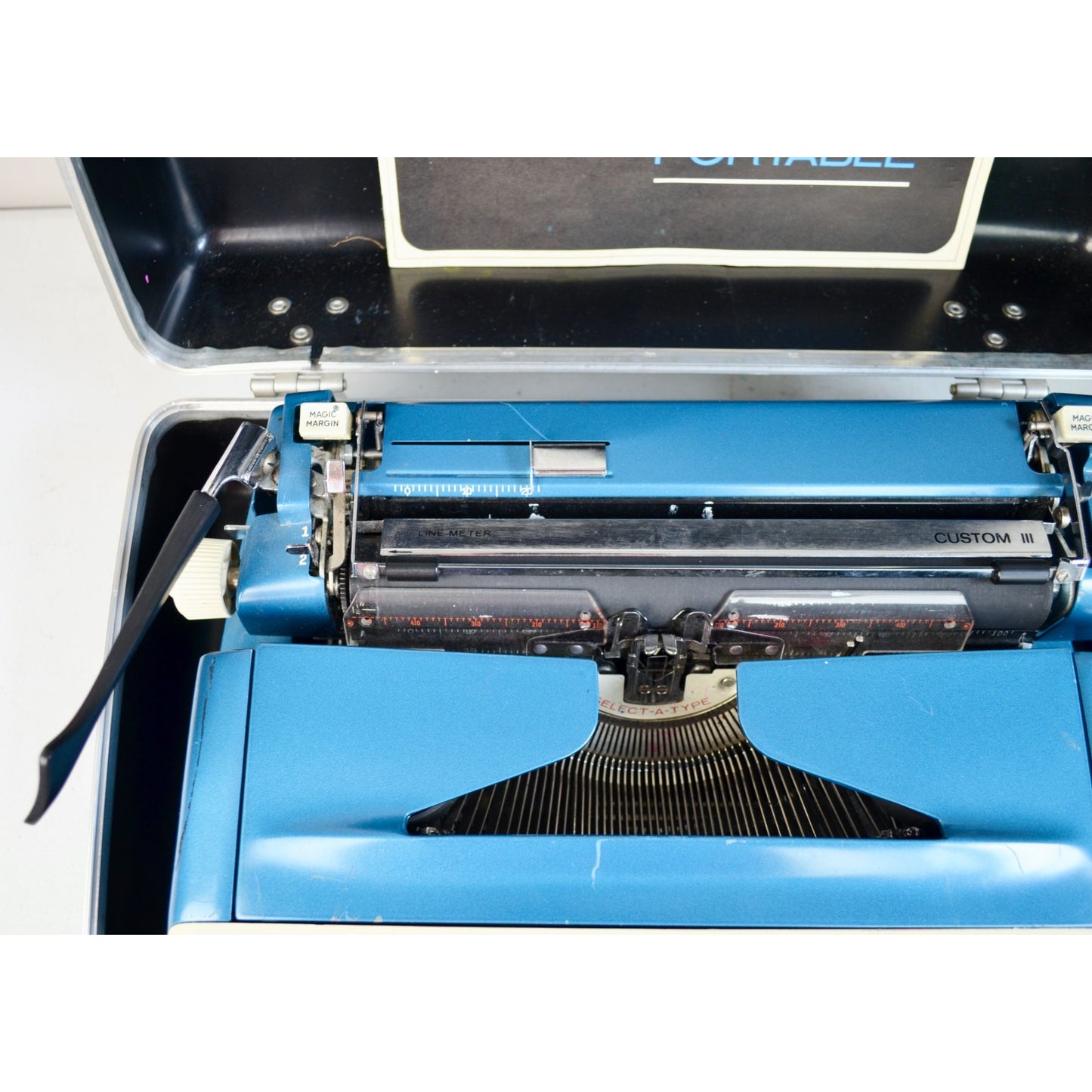 Royal Custom III 3 Printer Precision Portable Typewriter in Case UNTESTED