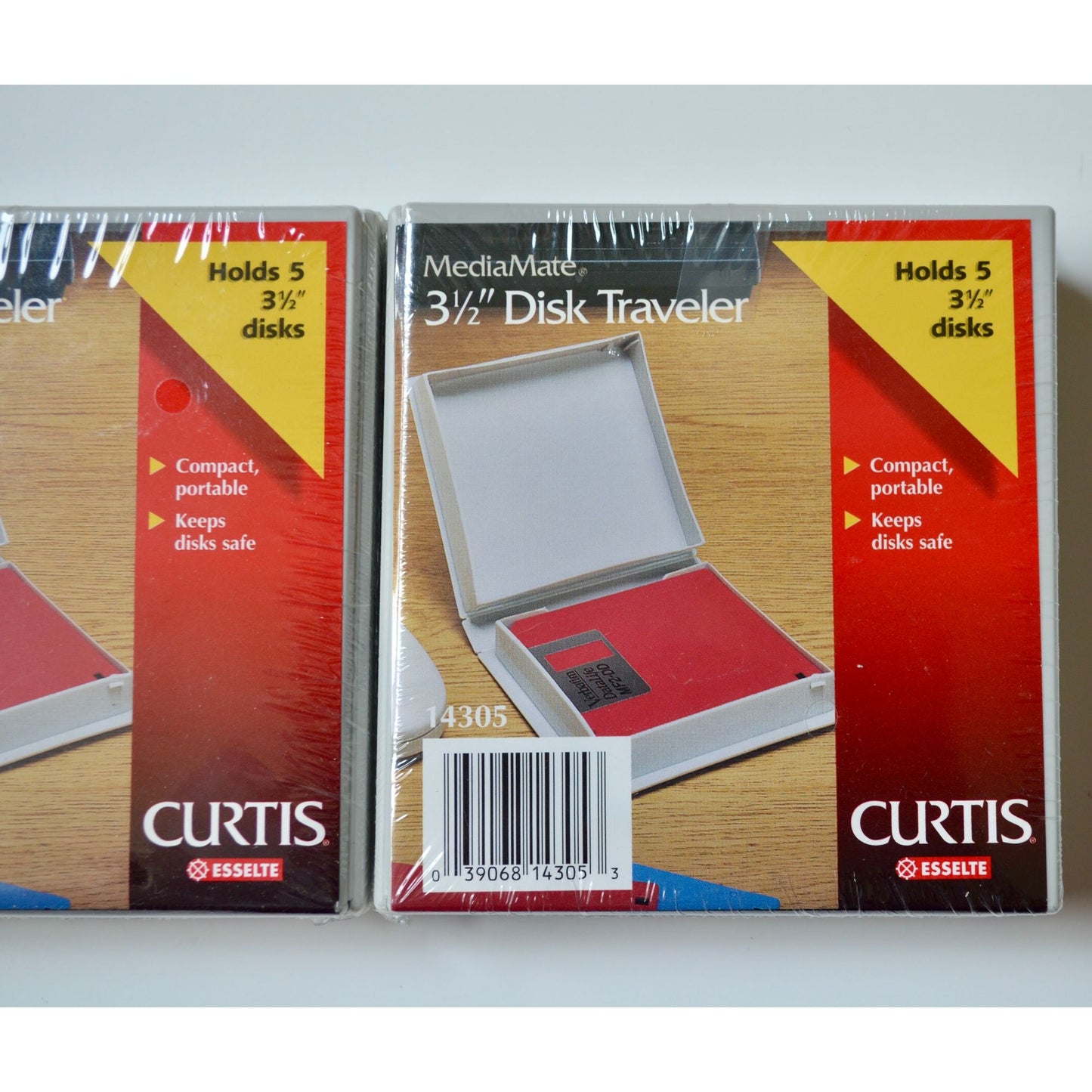 Curtis MediaMate 3.5" Disk Traveler Case Lot of 2 New