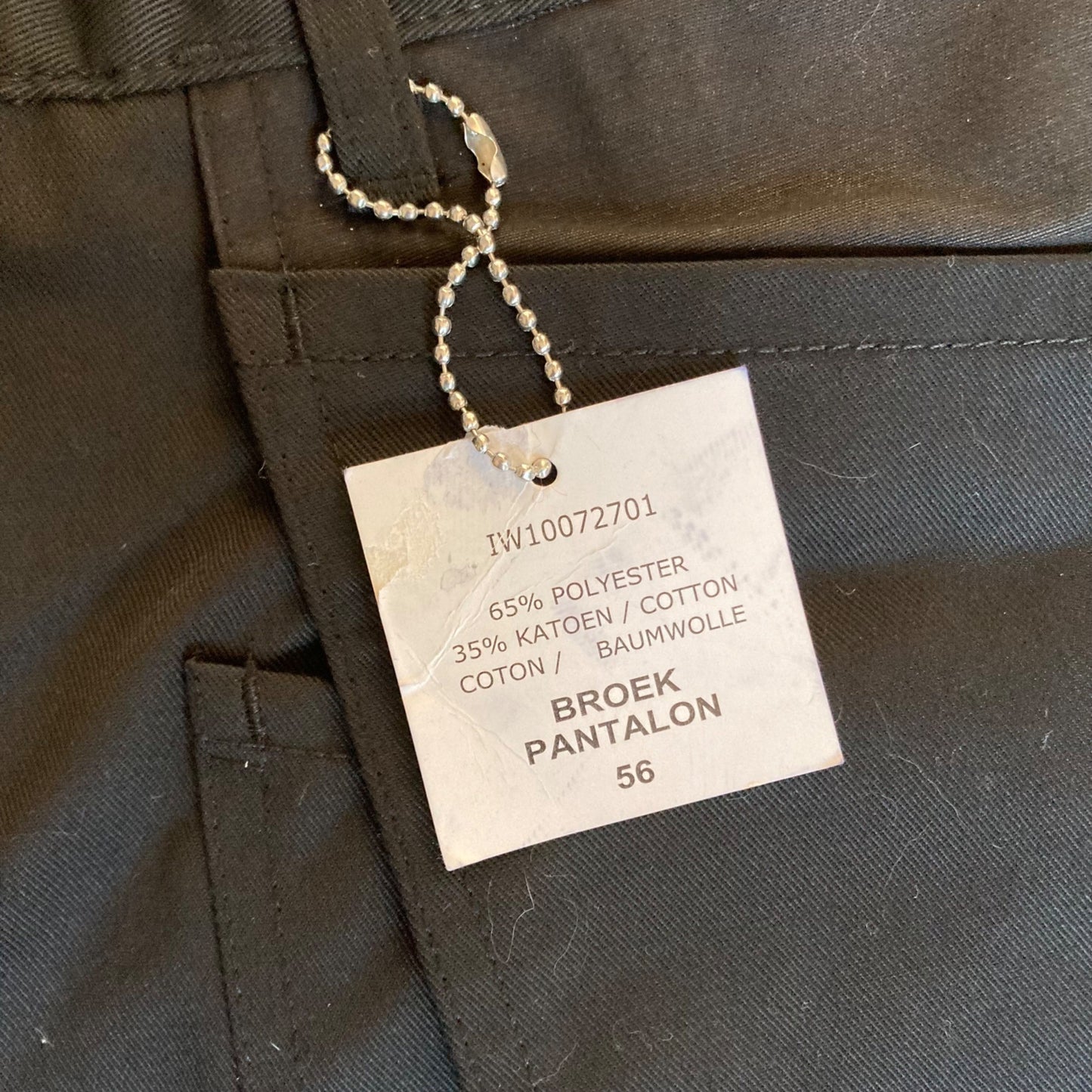 NOS Dutch Canvas Pants Black Tactical Broek Pantalon Military Police