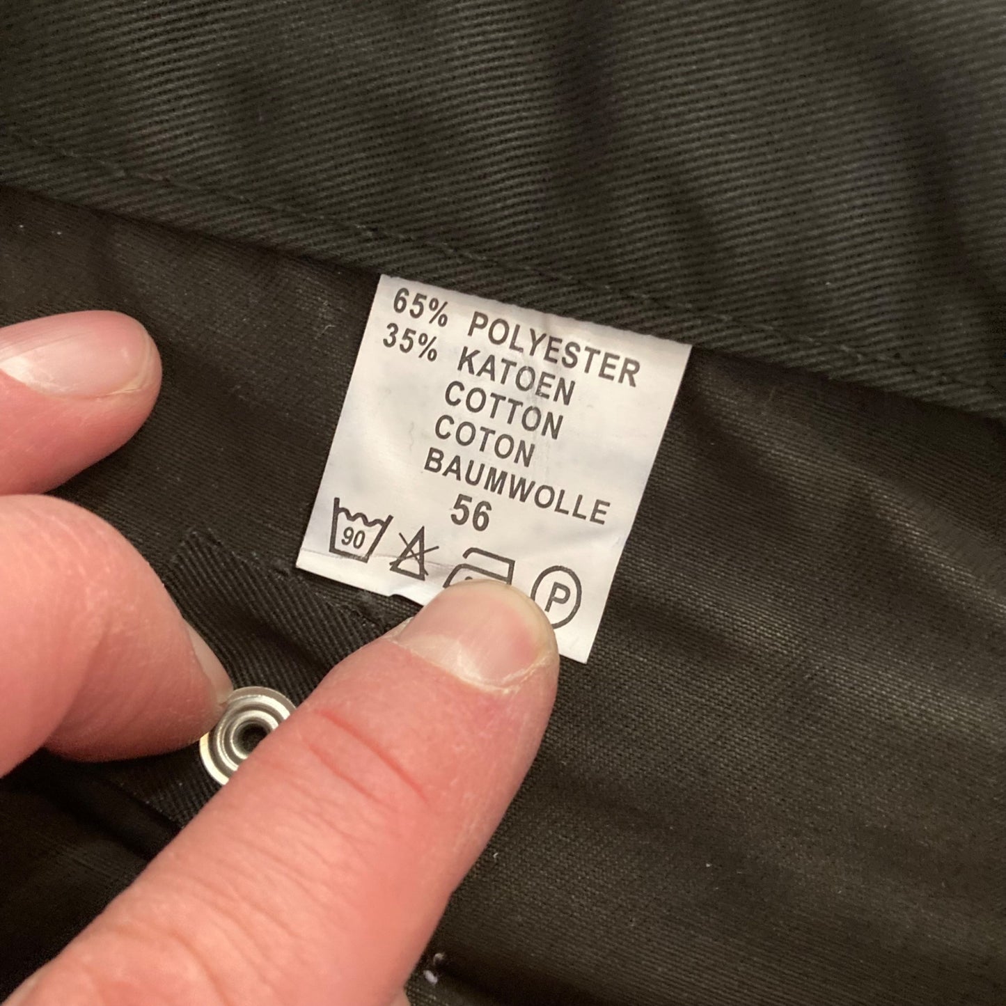 NOS Dutch Canvas Pants Black Tactical Broek Pantalon Military Police
