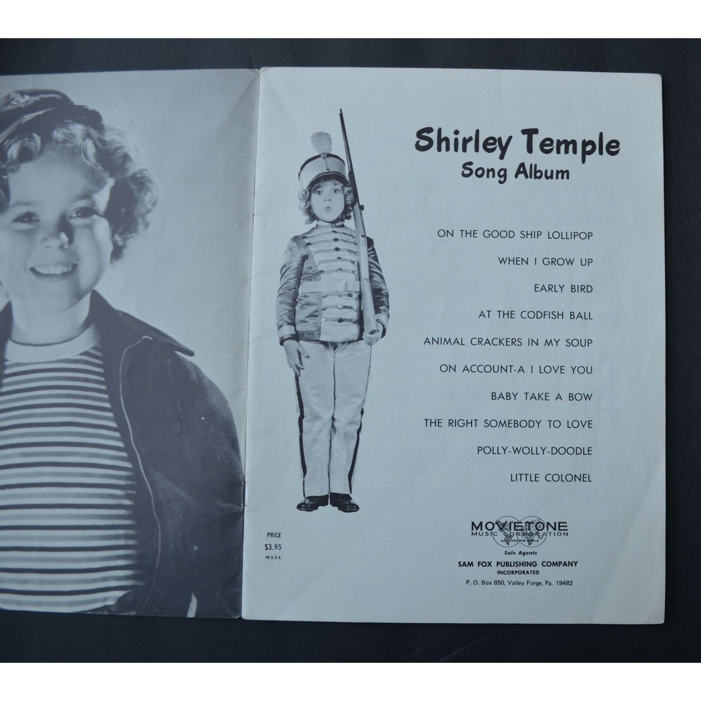 Shirley Temple Song Album Book Piano 1957