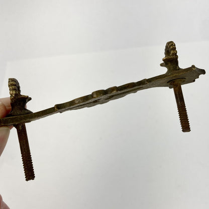 Antique Brass Drop-Bail Drawer Pull Ornate Victorian FOR PARTS OR REPAIR