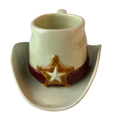 Avon Wild West Sheriff's Hat Mug Vintage