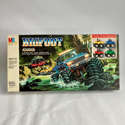 Vintage 1984 Milton Bradley Bigfoot 4x4x4 Board Game Monster Truck #4422