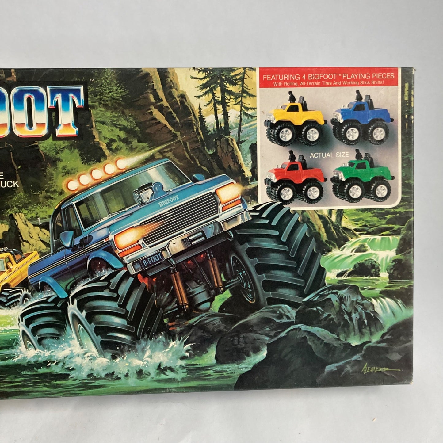 Vintage 1984 Milton Bradley Bigfoot 4x4x4 Board Game Monster Truck #4422