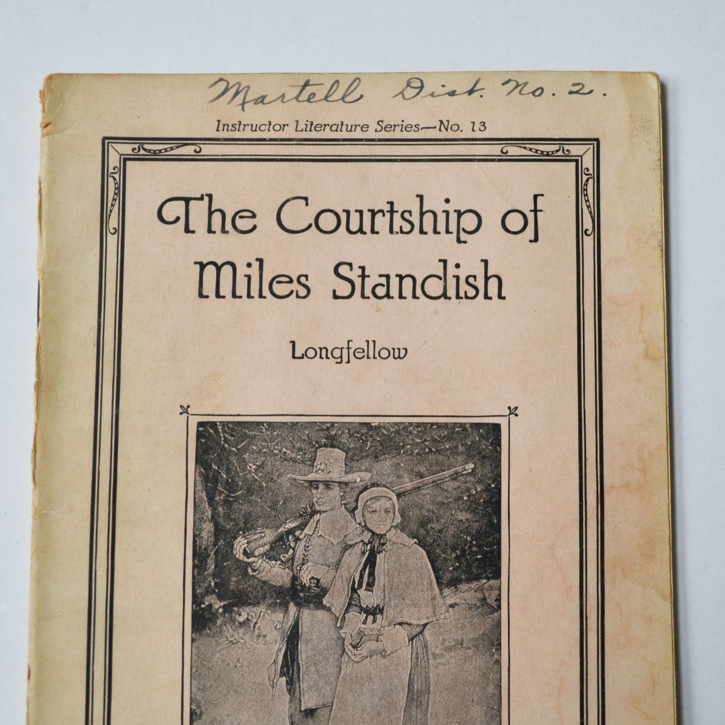 The Courtship of Miles Standish Longfellow Instructor Literature Series Antique Booklet