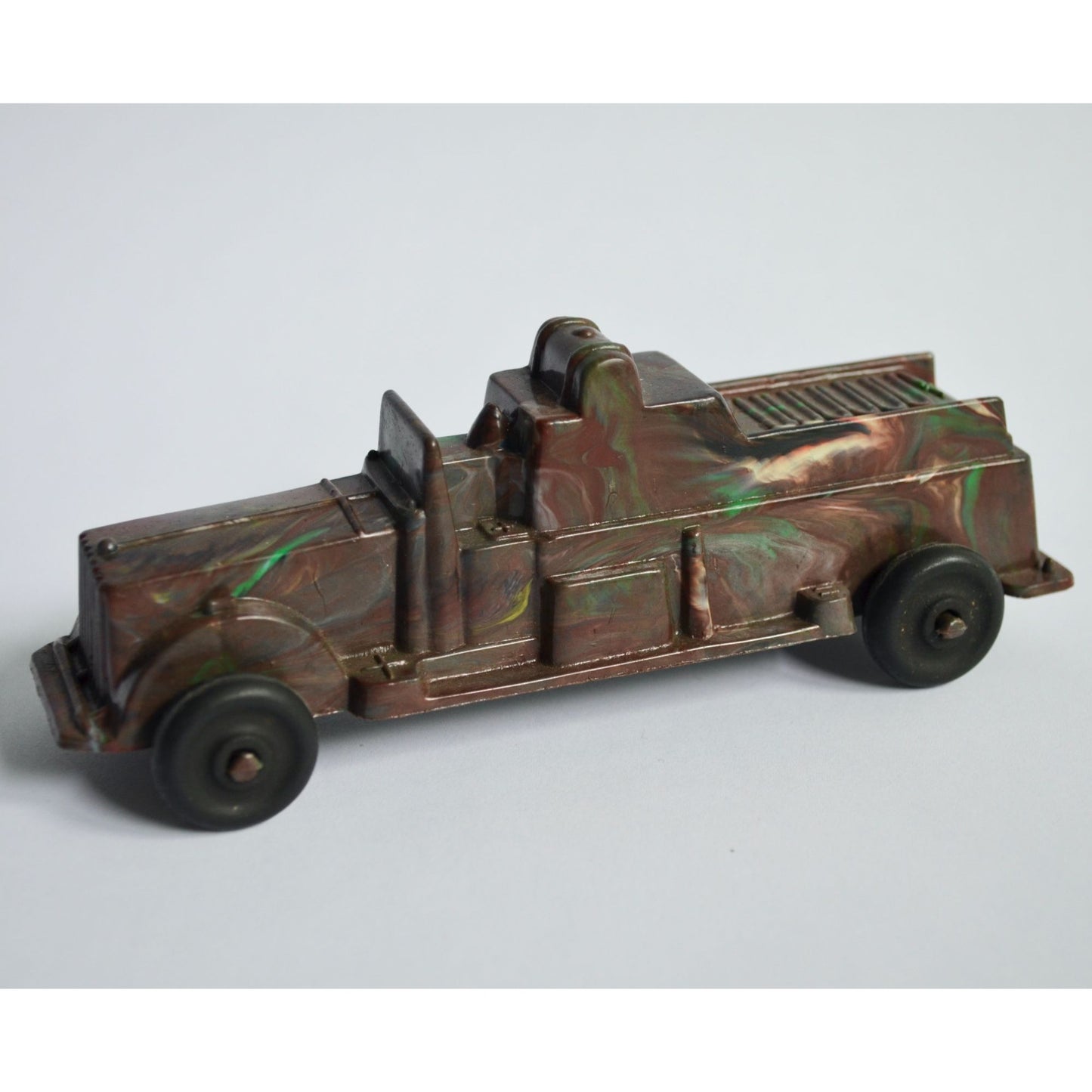 Vintage 1950's Lido Fire Truck Toy 6" Hard Plastic