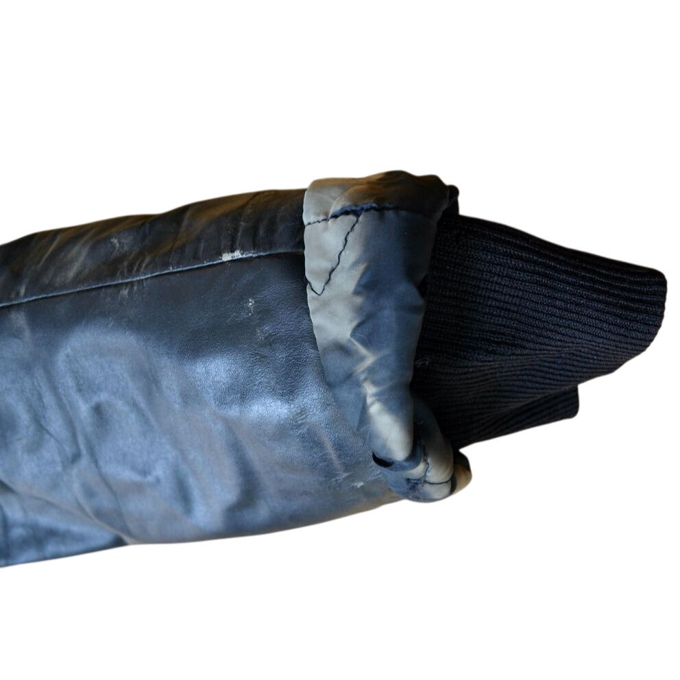 Vintage Nate's Leather Patrol Jacket Chicago Motorcycle Black
