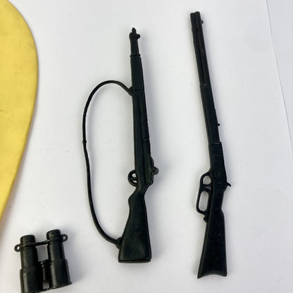 Vintage Toy Lot G.I. Joe USN Raft Binoculars Rifles