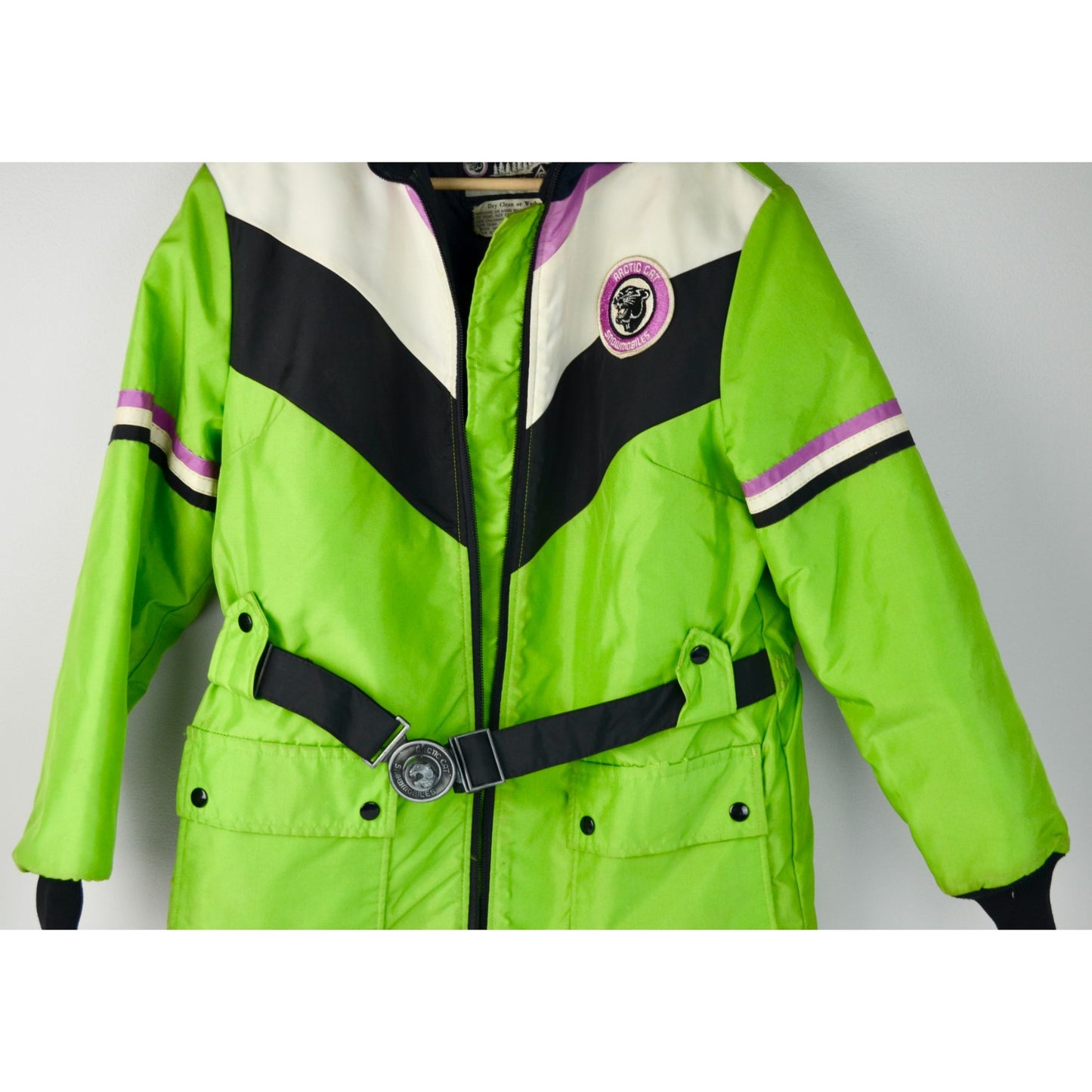 Vintage Arctic Cat Snowmobile Jacket Arctic Wear Women's Size M, MISSING ZIPPER